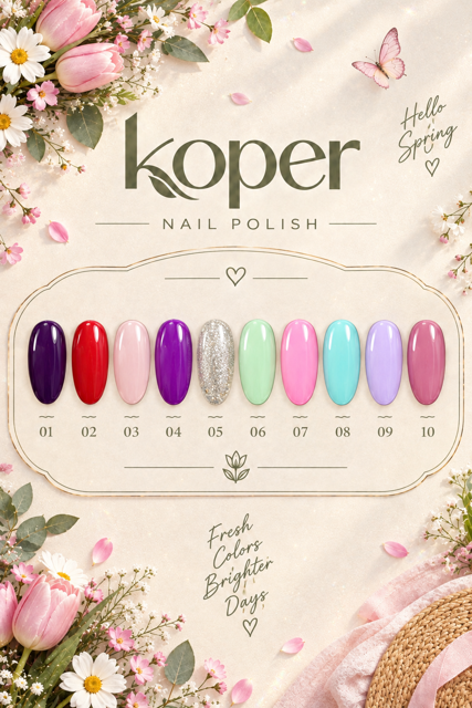 پک لاک ژل ۱۰عددی برند koper