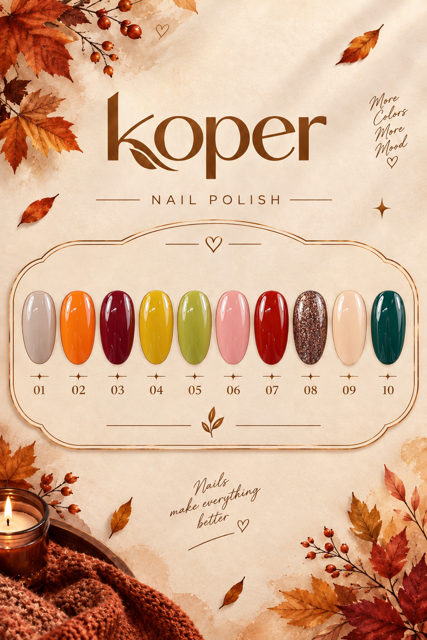 پک لاک ژل ۱۰عددی برند koper